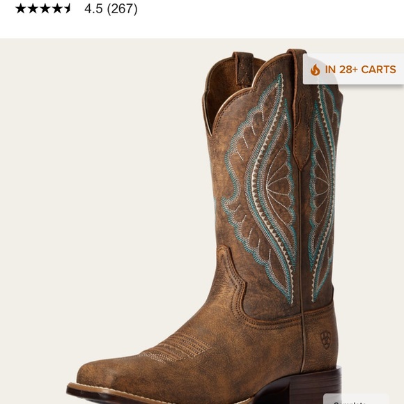 Ariat PrimeTime Western Boots Tack Room Brown Cowgirl Leather - Picture 13 of 13